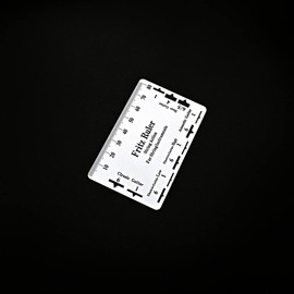 Alnicov Guitar String Action Gauge Ruler String Pitch Ruler Card Luthier Tool for String Instruments