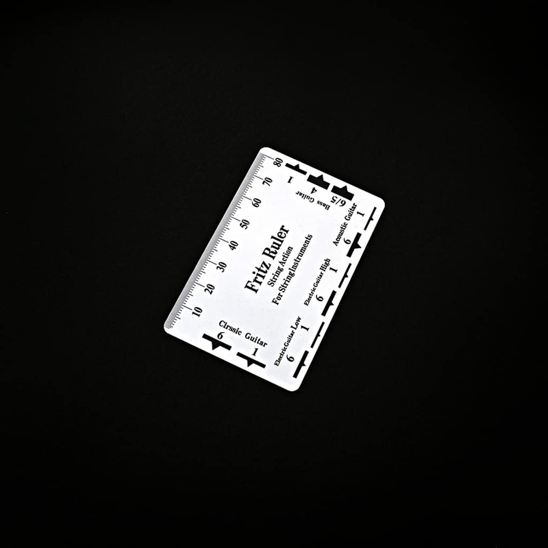 Alnicov Guitar String Action Gauge Ruler String Pitch Ruler Card