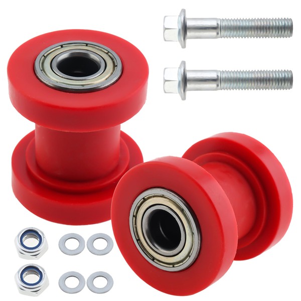 Windance 2pcs 10mm Chain Roller Pulley with Bolt Nut, Chain