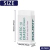 EULANT White Erasers Pack of 10 Erasers Children Soft 2B