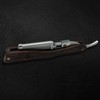 Straight Edge Shaving Razor with Disposable Blades - Wood Handle,