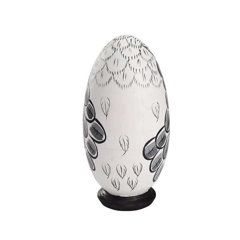 5PCS Owl Nesting Egg Cute Owl Animal Nesting Dolls Wooden