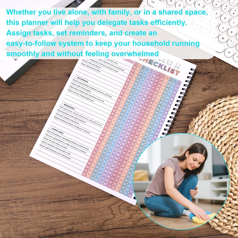 lasuroa Cleaning Plan for ADHD, Daily Weekly and Monthly Cleaning