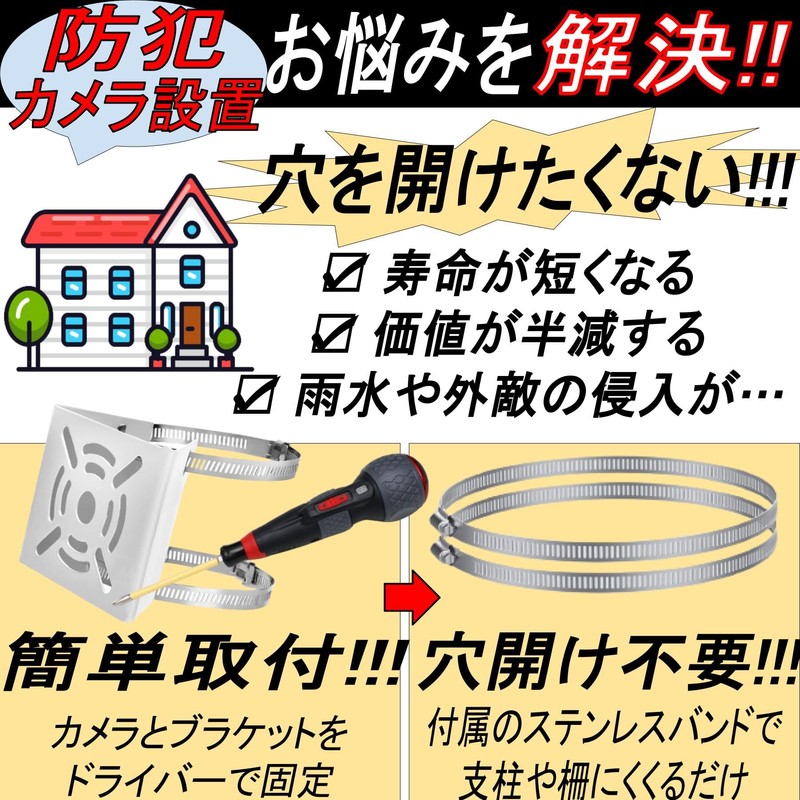 Gavit Security Camera Mounting Bracket Mounting Hardware Surveillance Camera Mount