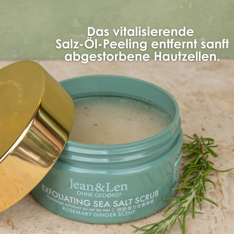 Jean & Len Exfoliating Sea Salt Scrub Rosemary & Ginger