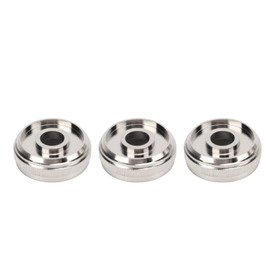 Hapivida Trumpet Valve Caps, 3Pcs Finger Buttons Piston Button Cap Screw Trumpet Accessories Metal Silver Screw Piston Top