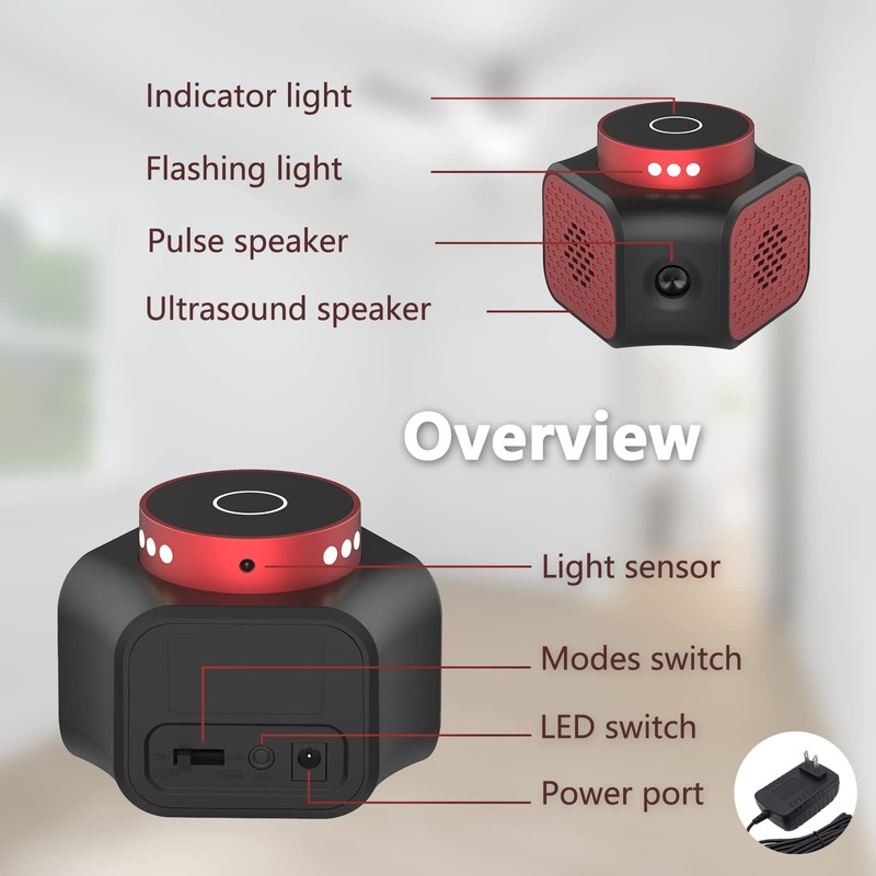 Mice Repellent Plug-ins, Rodent Squirrels Repellent Indoor Ultrasonic Pest Rodent