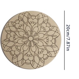 Hsrag 2 Pcs Heat Resistant Mat, Wood Cork Coasters Table Heat Resistant Cork Mat Hot Pads for Kitchen Cooking Dining Table Home Supplies