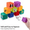Kingtree Baby Blocks, 9PCS Soft Squeeze Building Blocks Stacking Toys