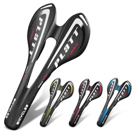 Full carbon fiber saddle bike vtt racing saddle wave road bike saddle saddle spare sweat proof waterproof durable (yellow Matte)