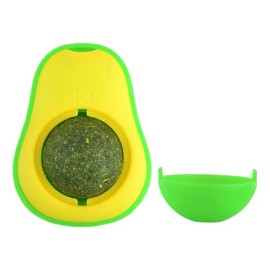 Bola Giratoria Con Catnip Juguete Para Gato Fancy Pets Color Aguacate