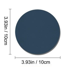 YUNYU 12-Piece Coaster Set for Drinks, Double-Sided Faux Leather Drink Coasters, Non-Slip Table Coasters in 12 Colors, Modern Coaster Set for Home, Bar & Office