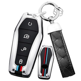 Ysbxitu Smart Key Case Key Box Cover Key Ring Keyless Go Protection Compatible with BYD Atto 3 / Han / Tang / Dolphin / Yuan Seal Key Cover Smart Key Car Key Car Key Tuning