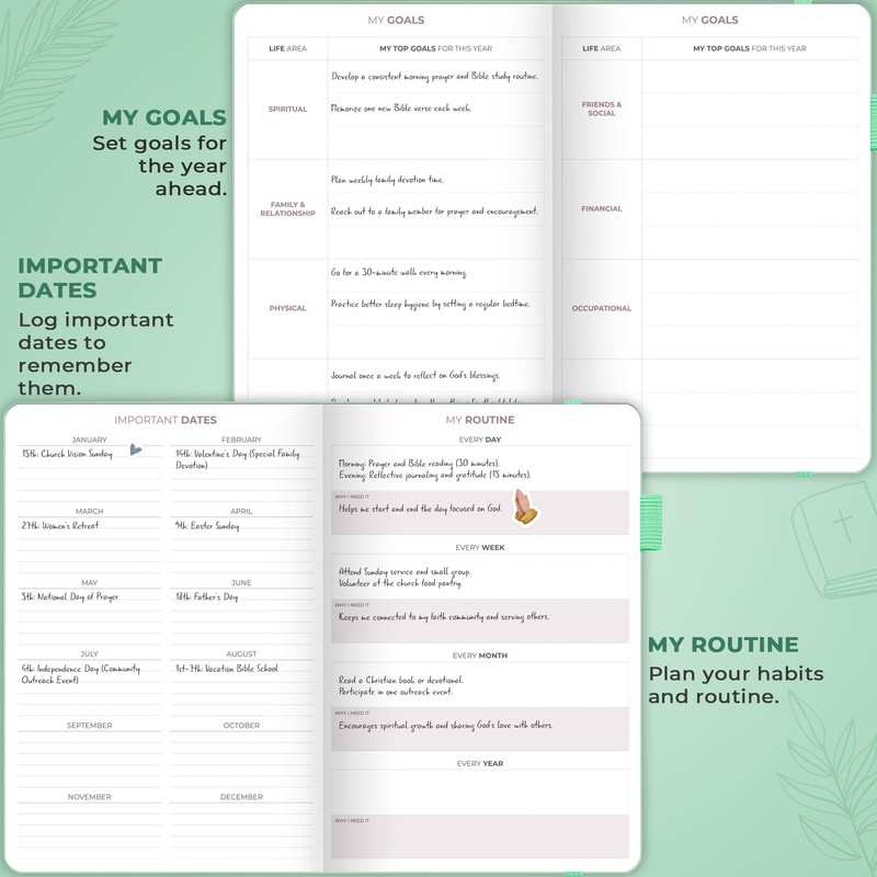 Clever Fox Christian Hourly Weekly Planner – Goal Setting Planner