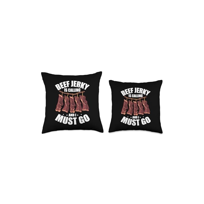 Beef Jerky Stick Keto Throw Pillow