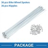 X AUTOHAUX 36 Set 14G Bicycle Spokes 261mm Bike Wheel