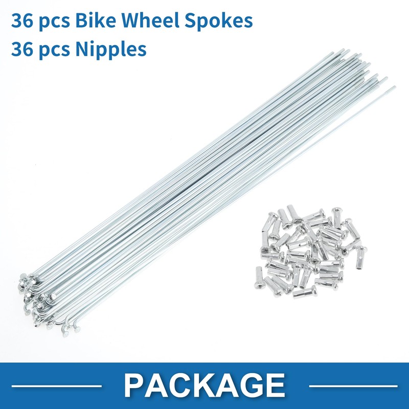X AUTOHAUX 36 Set 14G Bicycle Spokes 261mm Bike Wheel