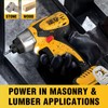 12V Cordless Impact Driver Kit, DEGLASERS 1/4-inch Hex,4 Speed Brushless