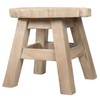 Bunny Design Hand Carved Acacia Hardwood Decorative Short Stool