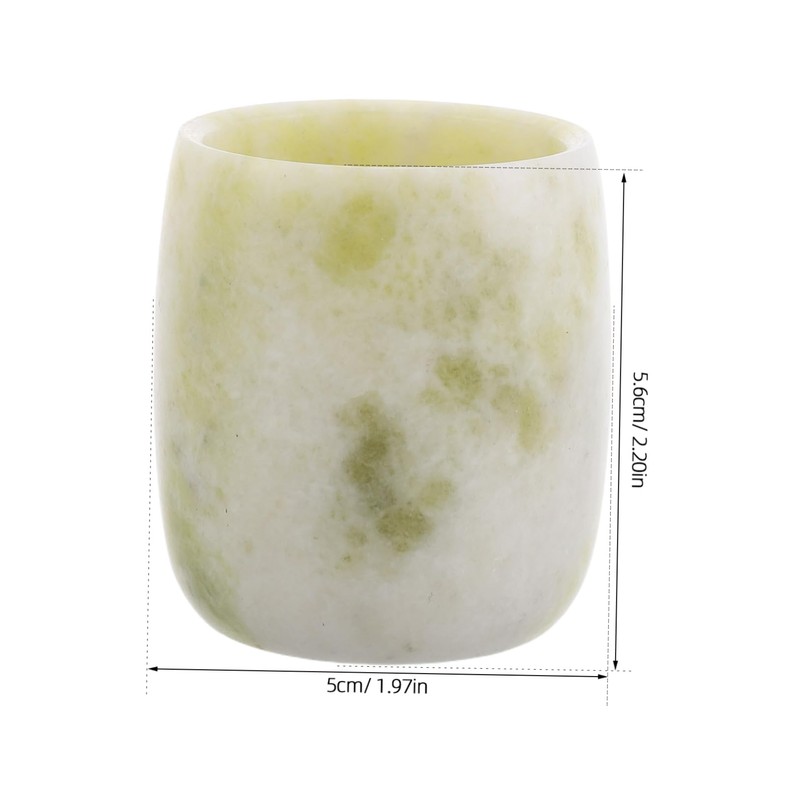 SHOWERORO Tea Cup Natural Crystal Tea Container Home Office Use