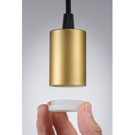 Paulmann 71134 luminaire Ravi IP44 E27 max. 60W Black matt, Gold Pendant lamp not Included