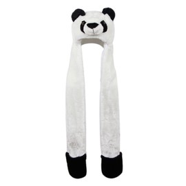 Plush Novelty Animal Hat: One Size Fits All Adults & Children/Soft, Warm Beanie Hat, Panda, Small-Large
