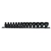 1/4" Drive Metric Shallow Impact Sockets 6 Sided 14pc 4mm