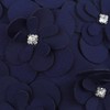 Schwimmkappe Damen Diamant-Blumenblatt Turban Badekappe Lange Kurze Haare Badehaube elastisch