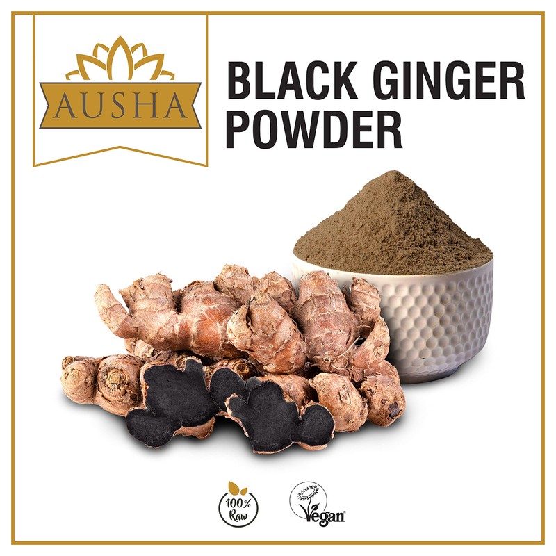 AUSHA Black Ginger Powder 100g High Strength | Kaempferia Perviflora