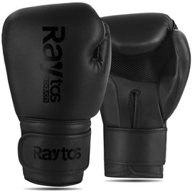 Raytos Boxing Gloves - High Shock Absorption Breathable PU Leather Perfect Fit 3 Colors Available for Men and Women Boxing, Karate, Taekwondo, Martial Arts, Martial Arts Boxing Gloves 8oz 10oz 12oz