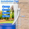 WADEO Rainwater Collection System, Downspout Diverter Fits for 2"x 3"