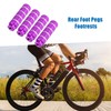 A ABSOPRO Rear Foot Pegs Footrests Purple for BMX MTB