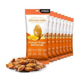 Earthside Farms Orange Ginger Almonds 1oz, 8 Pack