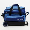 ELITE Deluxe 2 Ball Bowling Bag with 5" smooth wheels,