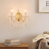 TMAFON Crystal Wall Lights, Modern Sconce - Brilliant 2 Lights