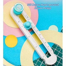 Magnoloran Circle Cutter, Circle Cutters for Crafts, Paper Circle Cutter, Adjustable Calibre 2-20CM Circle Paper Cutter Circular Rotary Cutter Perfect Circle Maker for Crafts, Paper Circular Cutting