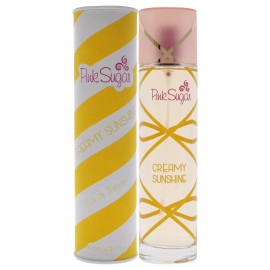 2 Pack Pink Sugar Creamy Sunshine by Aquolina for Women - 3.4 oz EDT Spray