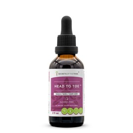 Secrets of the Tribe - Head to Toe, Nails/Skin/Hair Care, Herbal Supplement Blend Drops Alcohol-Free Liquid Extract (2 fl oz)