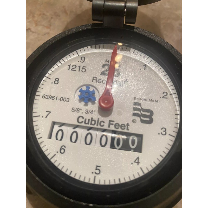 Badger Water Meter Recordall 63961-003 Model 25 New