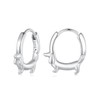 MUNDELL 925 Sterling Silver Cute Dachshund Huggie Hoop Earrings Puppy