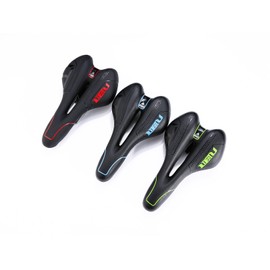 ZHIQIU Soft Bicycle Saddle with Opening, Sports Cushion, Colored Saddle, for Mountain Bikes, Road Bikes, Folding Bicycles, Highly Breathable, Prevents Stuffiness, Shock Absorbing, Easy Mounting