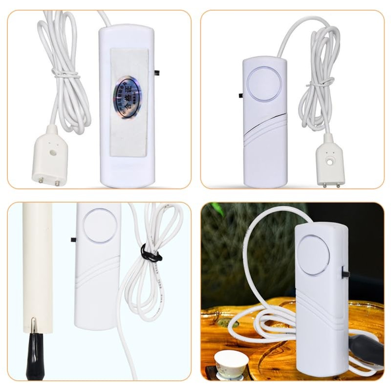 TOBBOMEY Water Level Alarm, Loud Water Leak Sensor Alarm, Water