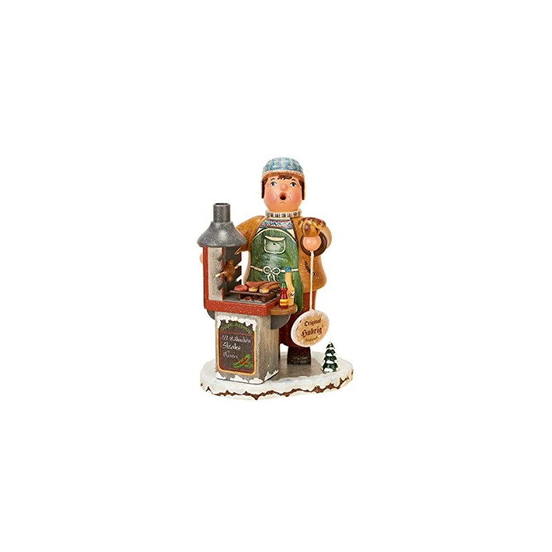 Hubrig Volkskunst - Winterkinder Räuchermann Grillmeister 20cm - Neuheit 2011