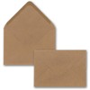 Glüxx Agent 25 x Kraft paper envelopes DIN C5 brown