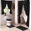 Madison Starlite Deluxe Swag Black Shower Curtain