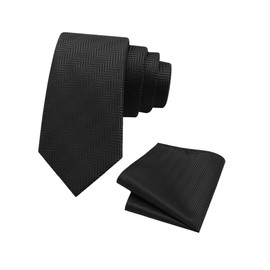 Mantieqingway Boys Tie Sets Solid Color Neckties for Boy Kids Self Ties with Pocket Square Formal Wedding Church Graduation