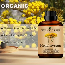Helichrysum Essential Oils Organic, 240ML Pure and Natural Helichrysum Essential Oil for Aromatherapy Diffuser - Helichrysum /8 Fl Oz