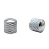 Samherome 3pcs Textured Metal Guitar Knobs Volume Tone Control Knobs