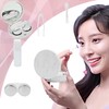 FEILIBAY 2 Pack Marble Contact Lens Case All-in-One Travel Contact