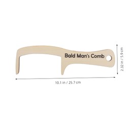 FRCOLOR Oversized Wooden Hair Comb Wide Tooth Grooming Tool for for Funny Pranks and Hair Management